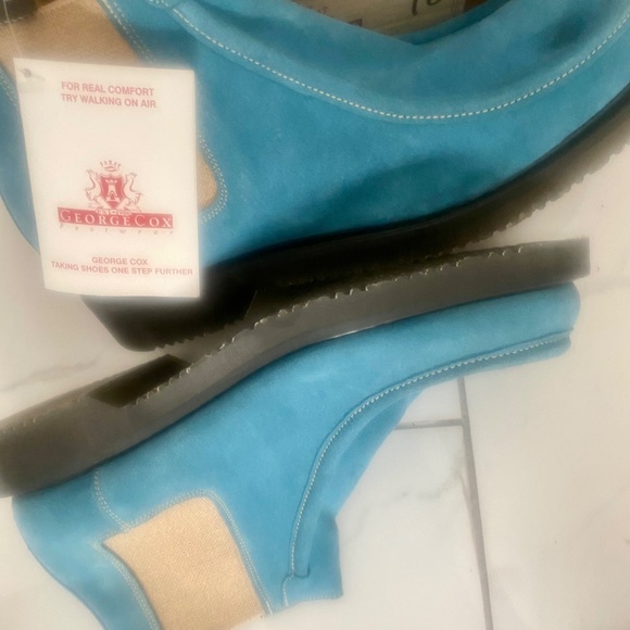 Men’s George Cox Vintage Chelsea Boot M.Blue US 9) - Picture 9 of 14